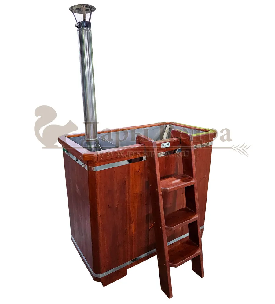 Фурако прямоугольная с металлической вставкой и встроенной печью