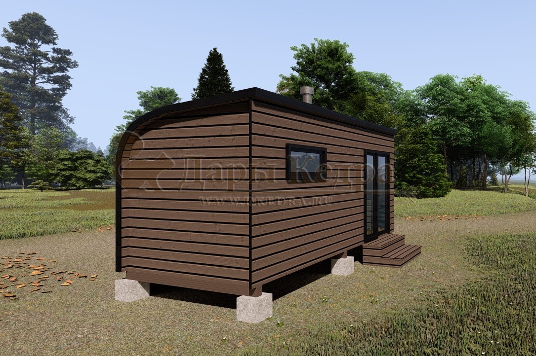 Баня «Парус» из кедра 5х2,35 м