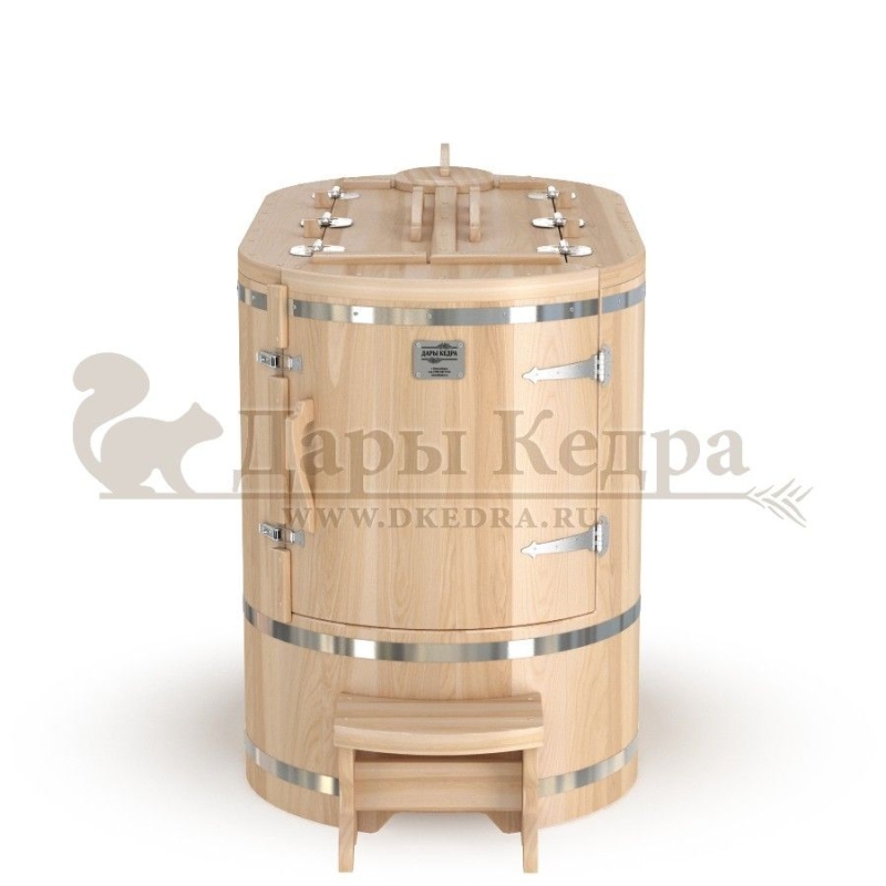 Готовый комплект «Комфорт»: кедровая бочка с парогенератором + био-защита изнутри и снаружи